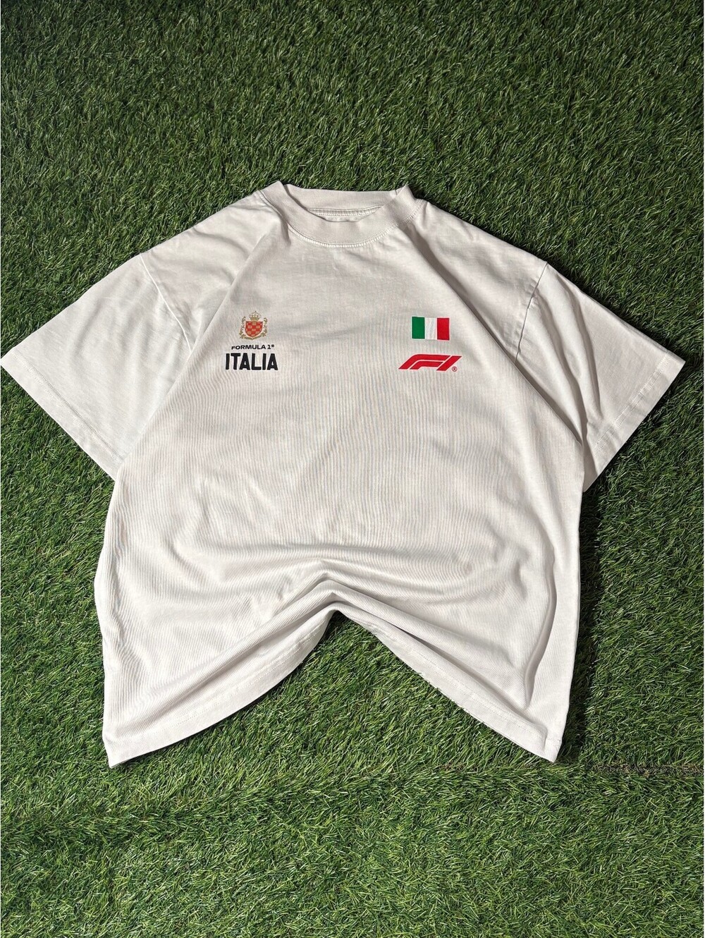 Y2k Formula 1 Italia White 100% Cotton T-Shirt Mens Size M